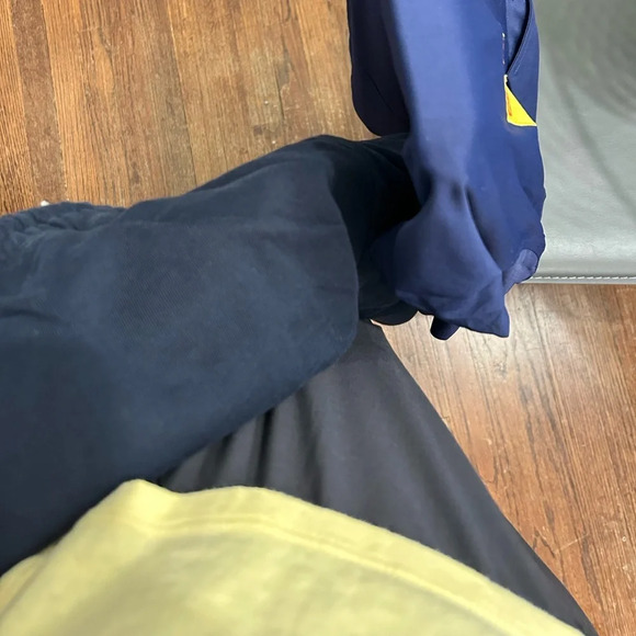 Frame Wide Leg Sweatpants Dark Navy - Picture 7 of 7